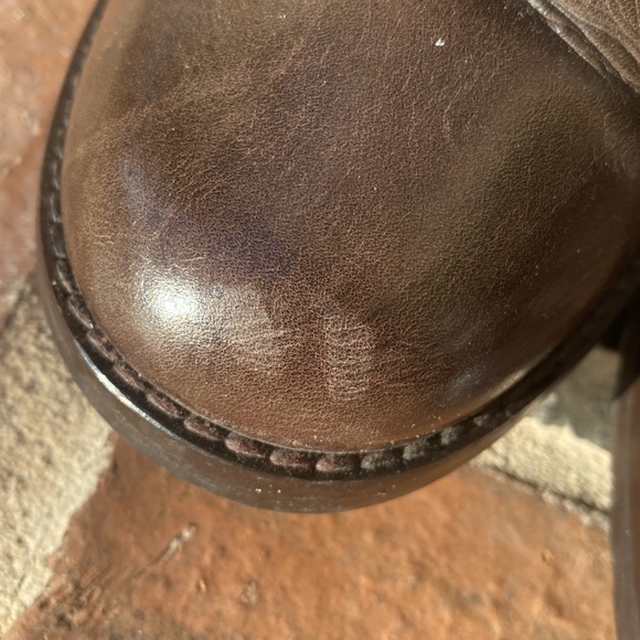 Stuart Weitzman Ludlow Leather Canvas Riding Boots - Picture 15 of 16